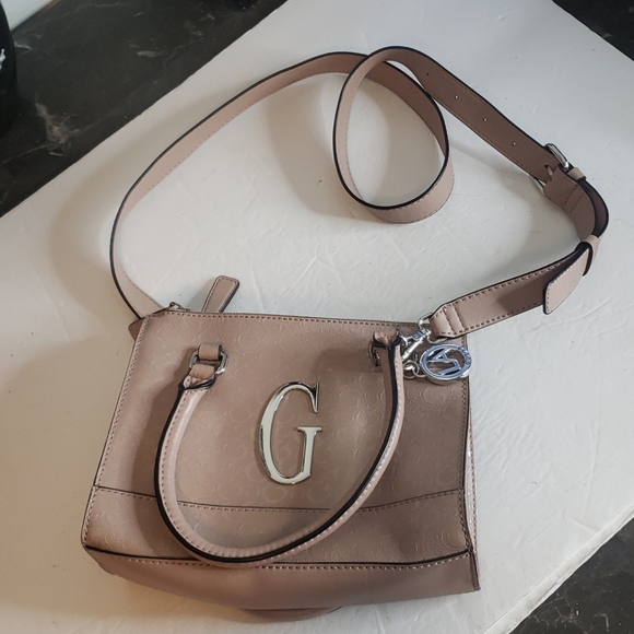 Guess Beige Cream Shoulder Bag - Picture 2 of 10